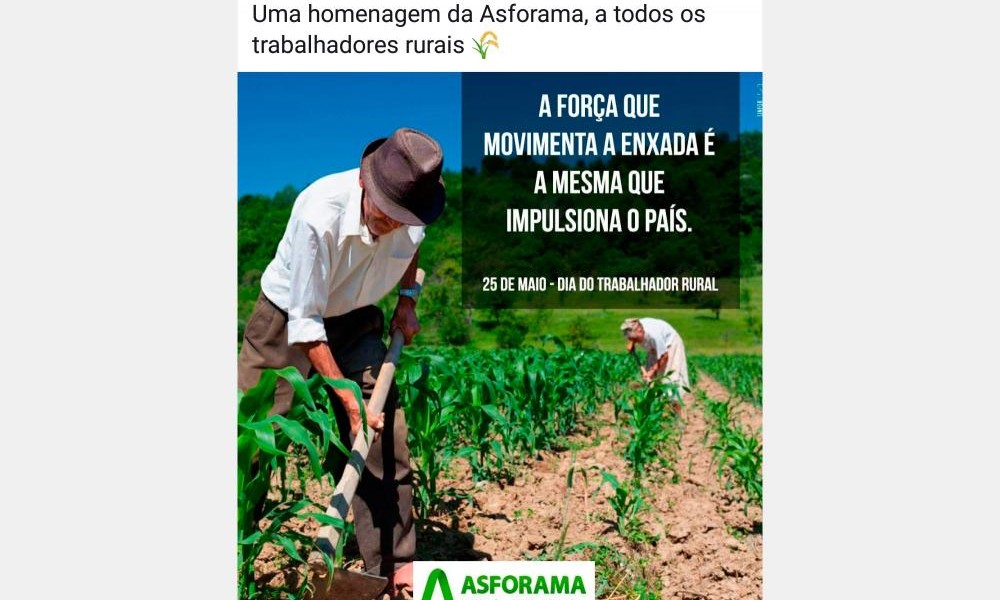 25 de Maio Dia do Trabalhador Rural - Asforama