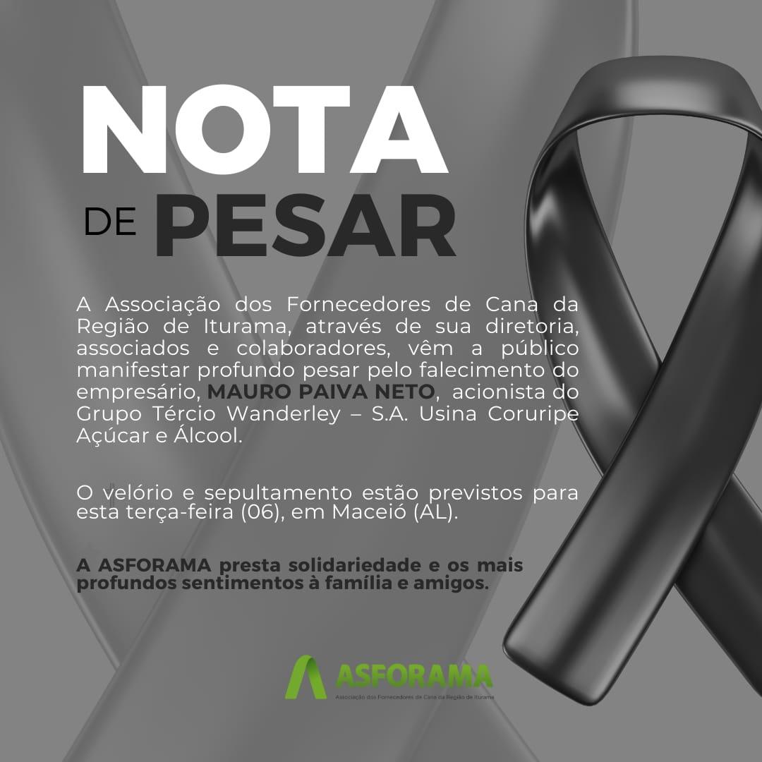 NOTA DE PESAR